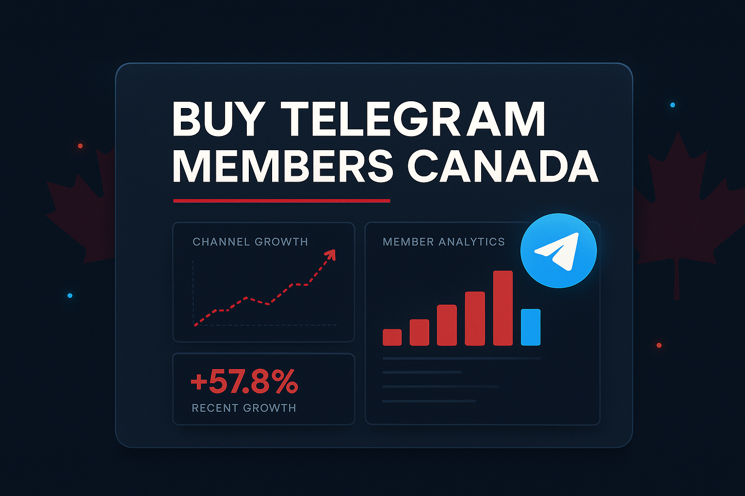 Buy Telegram Members Canada with geo-filtered, English-speaking subscribers