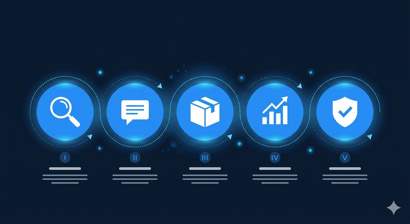 Step-by-step reputation repair process showing audit, enforcement, and monitoring phases
