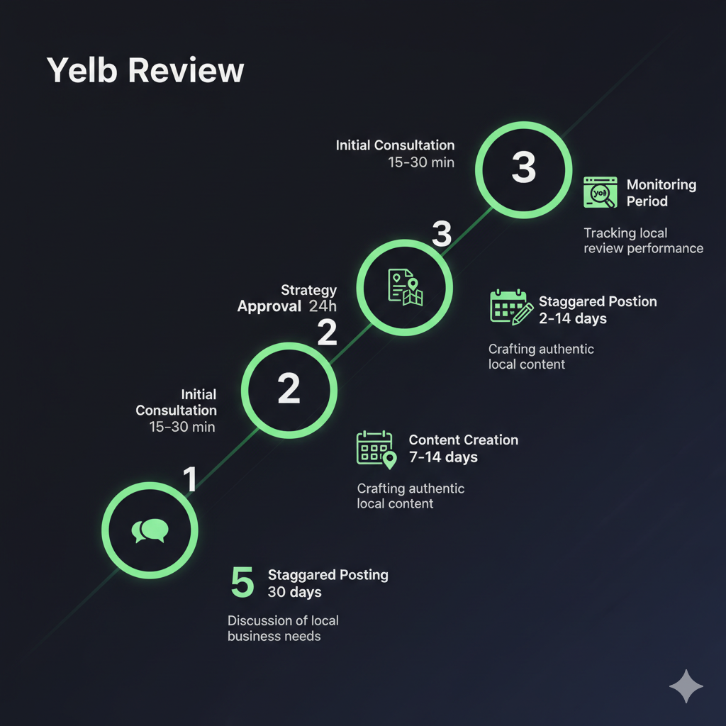 Step by step process to purchase negative Yelp reviews with timeline and strategic delivery schedule