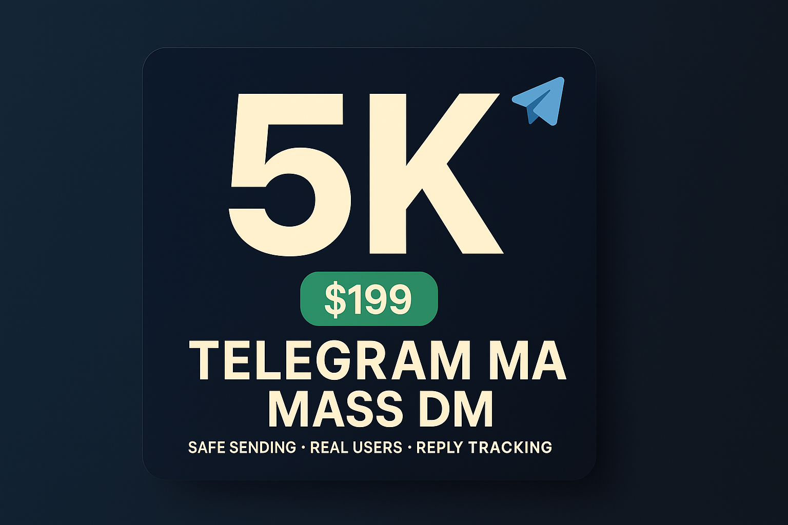 Telegram Mass DM 5K package price $199 hero