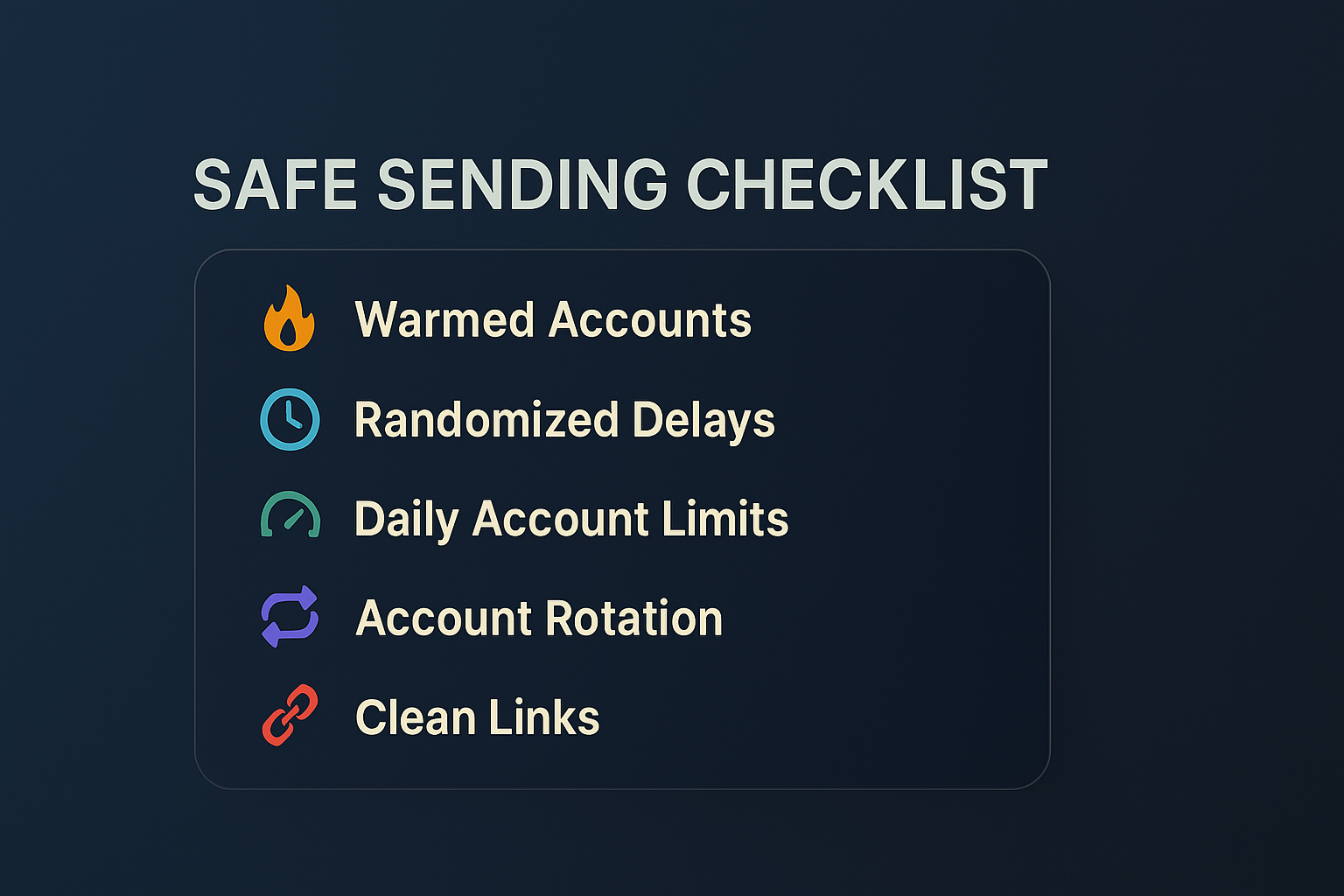 Safe Telegram Mass DM sending checklist with pacing and account rotation