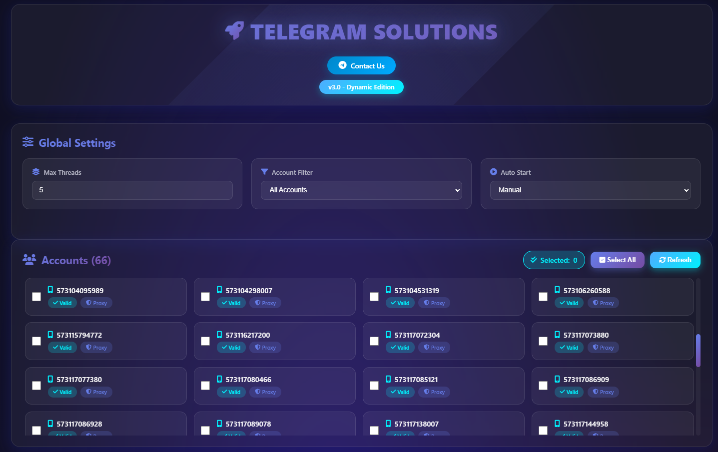 Mass report Telegram bot workflow diagram showing the automated reporting process