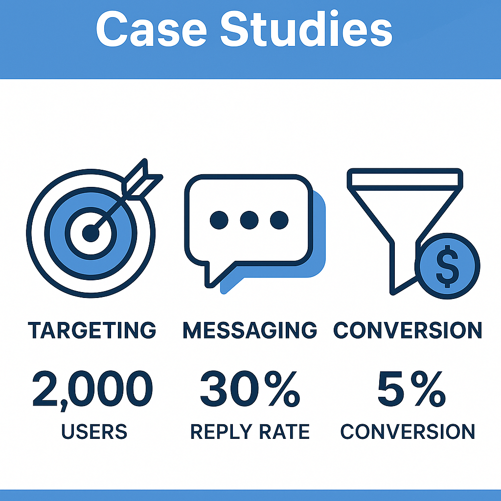 Telegram Mass DM case studies hero: targeting, messaging, and conversion outcomes