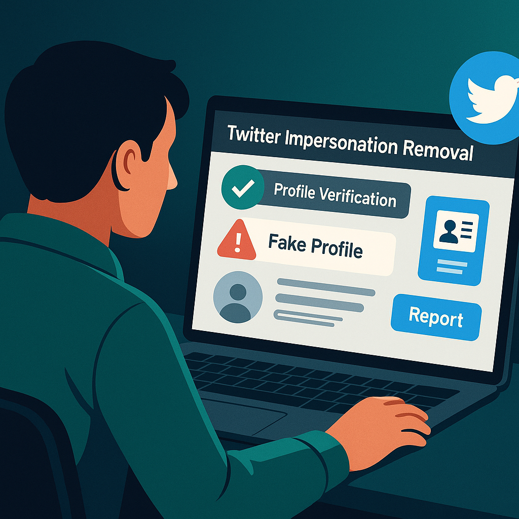 Twitter impersonation takedown service hero image